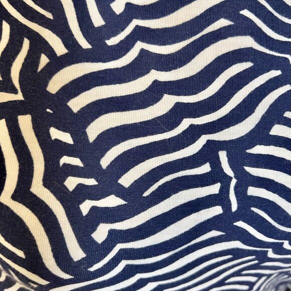 Vineyard Vines Navy White Whale Tail Patterned Long Sleeve Boat Neck Dress Small - Picture 3 of 4